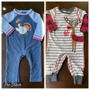 Baby Boys Mud Pie Holiday/Football Outfits